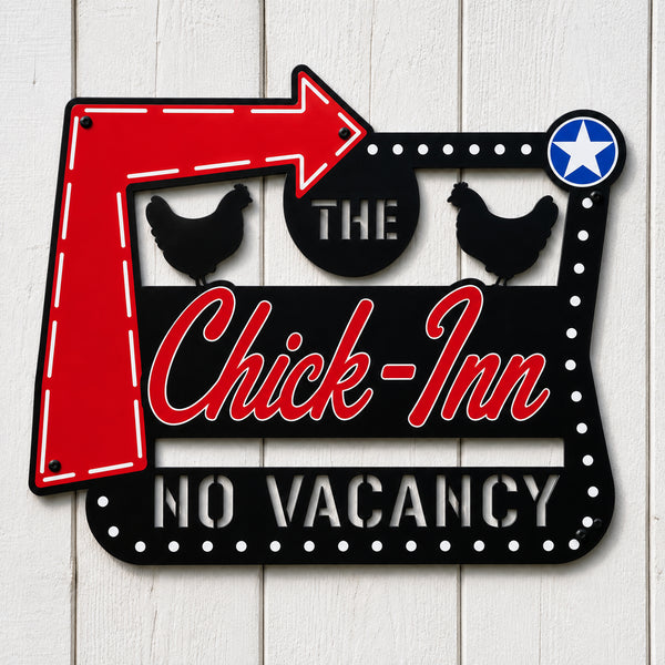 The New Chick-Inn | Multicolor Chicken Coop Sign