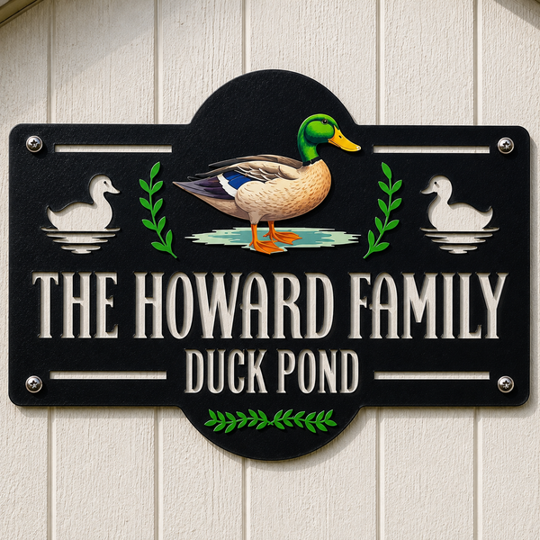 The Duck Pond - Multicolor Duck Coop Sign