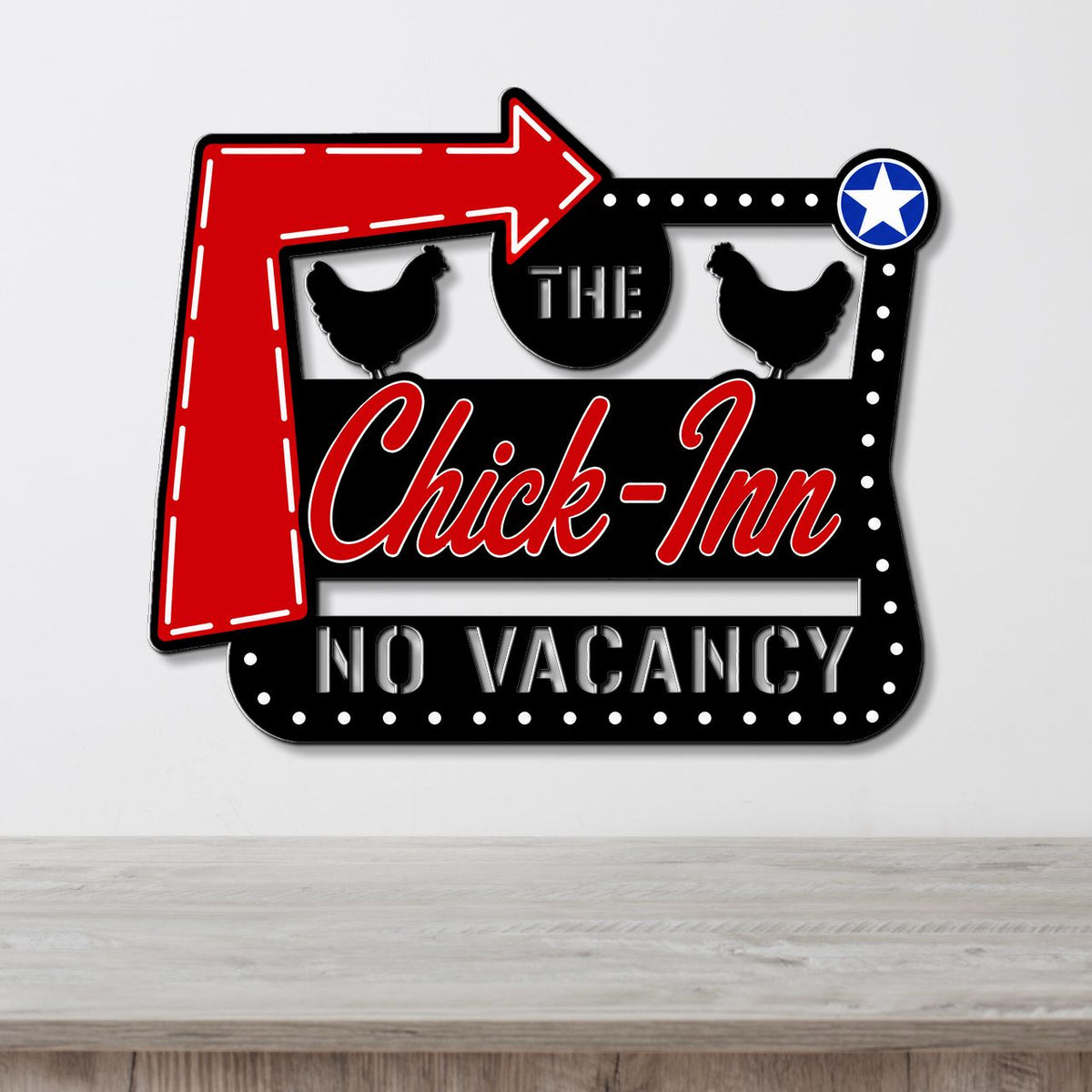 The New Chick-Inn | Multicolor Chicken Coop Sign
