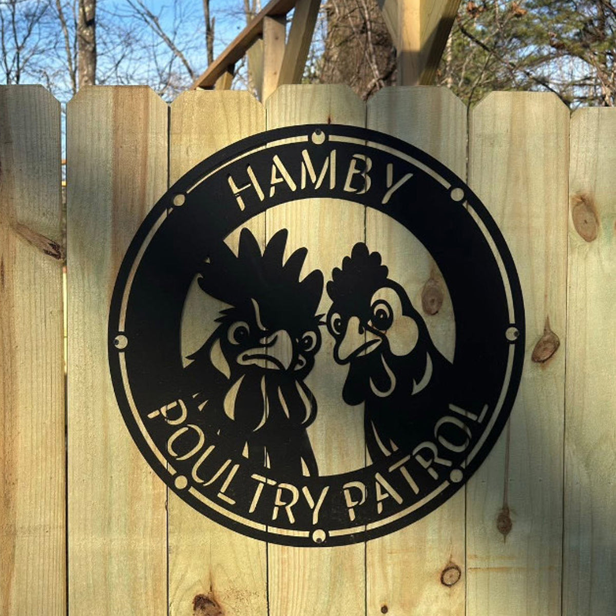 Poutry Sign Poultry Patrol – Chicken Coop Signs
